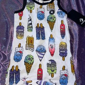 Infant Converse Ice Cream Tank Top Romper